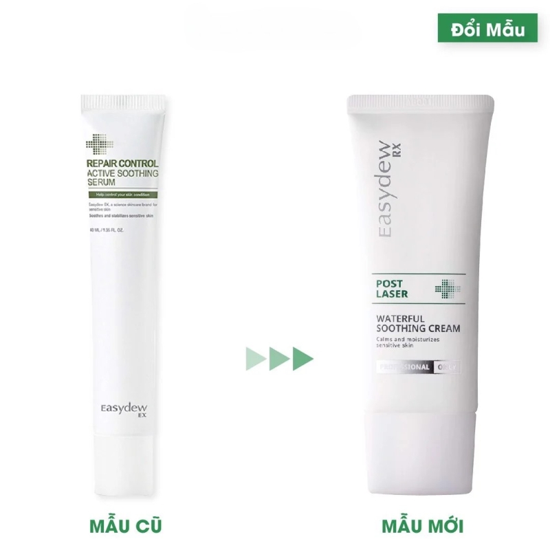 Easydew post laser waterful soothing cream calms and moisturizes sensitives skin _ Kem phục hồi tái tạo cho da sau Laser, lăn kim, peel
